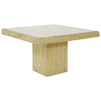 Brutalist Travertine Coffee Table, 1970s-FGA-958529