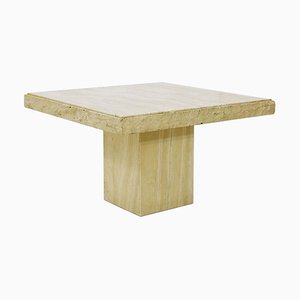 Brutalist Travertine Coffee Table, 1970s-FGA-958529