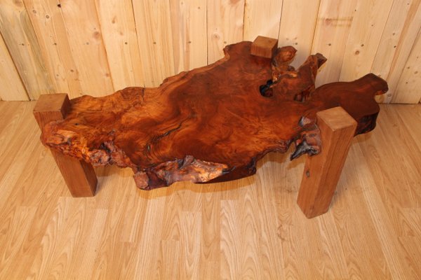 Brutalist Tree Trunk Coffee Table-KMQ-1098300