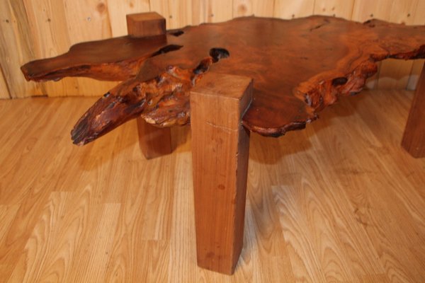 Brutalist Tree Trunk Coffee Table-KMQ-1098300