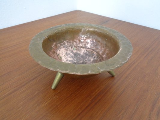 Brutalist Tripod Bowl in Copper, 1960s-RDW-1220215