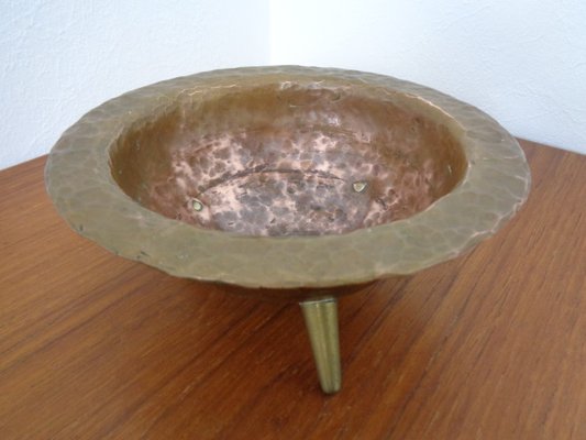 Brutalist Tripod Bowl in Copper, 1960s-RDW-1220215