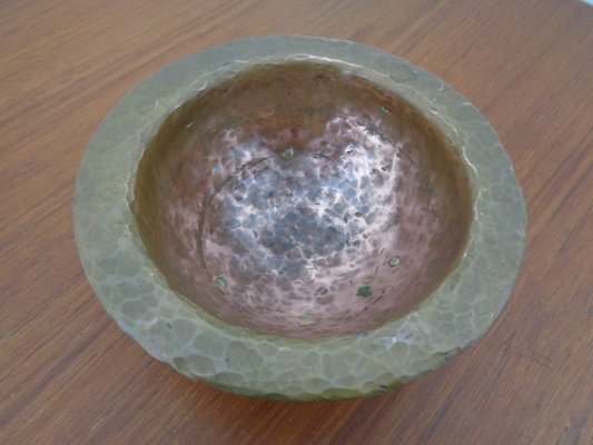 Brutalist Tripod Bowl in Copper, 1960s-RDW-1220215