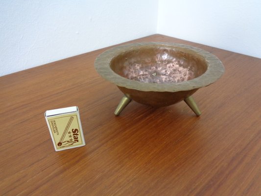 Brutalist Tripod Bowl in Copper, 1960s-RDW-1220215