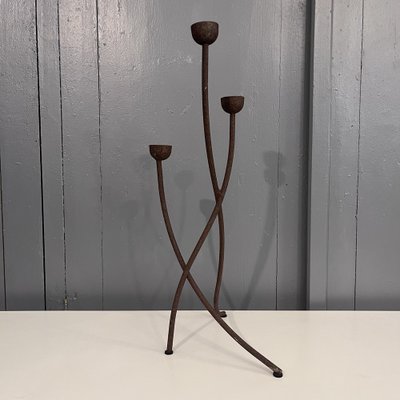 Brutalist Tripod Candleholder, 1960s-CQE-1262788