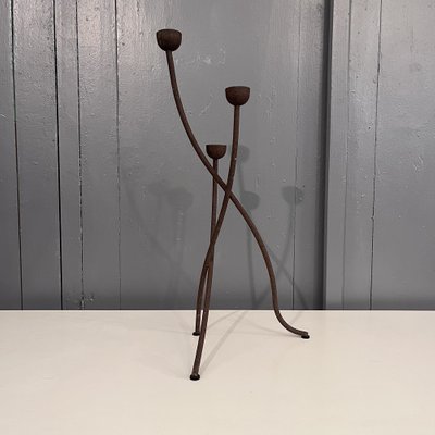 Brutalist Tripod Candleholder, 1960s-CQE-1262788