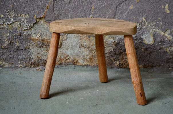 Brutalist Tripod Farm Stool-AIU-1751951