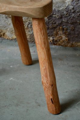 Brutalist Tripod Farm Stool-AIU-1751951