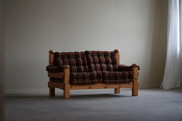 Brutalist Two-Seater Sofa in Pine, 1960s-MXF-1807552