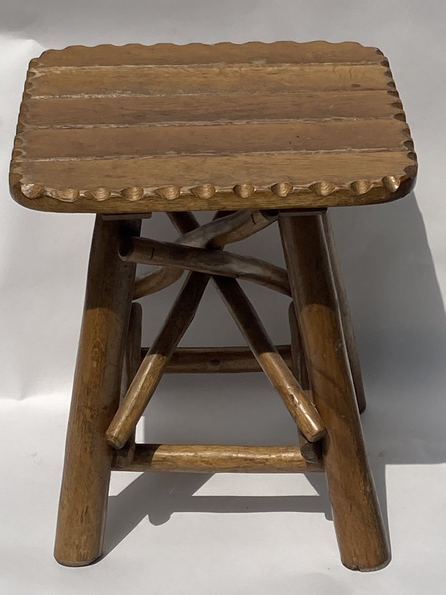 Brutalist Wabi Sabi Organic Tree Stool, 1970s