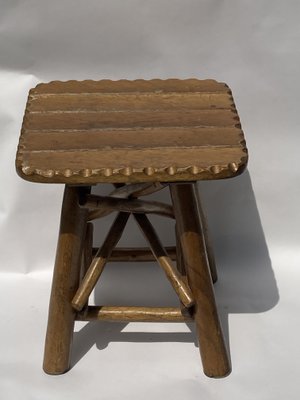 Brutalist Wabi Sabi Organic Tree Stool, 1970s-BHG-1015749