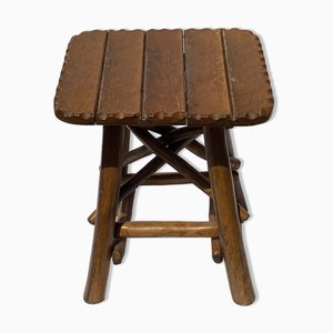 Brutalist Wabi Sabi Organic Tree Stool, 1970s-BHG-1015749