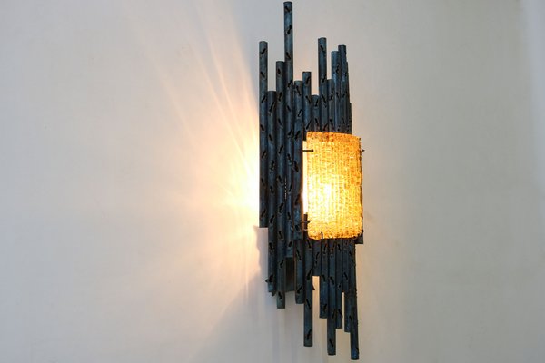 Brutalist Wall Lights / Sconces by Marcello Fantoni, Italy, 1950s, Set of 2-WIP-1736009