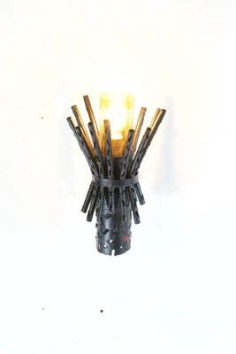 Brutalist Wall Sconce by Marcello Fantoni, 1960s-FO-913055