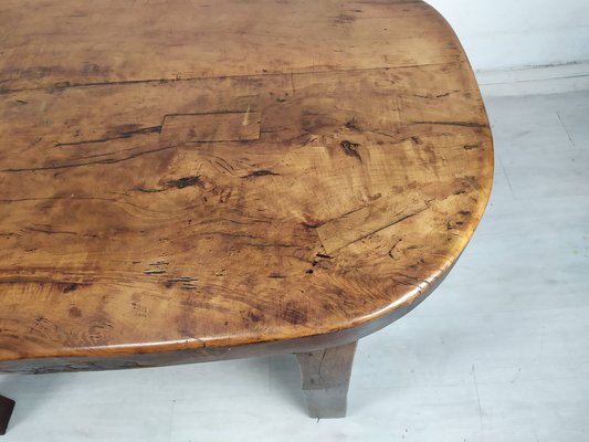 Brutalist Walnut Dining Table-EAD-1716643