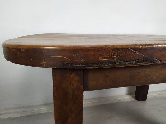 Brutalist Walnut Dining Table-EAD-1716643