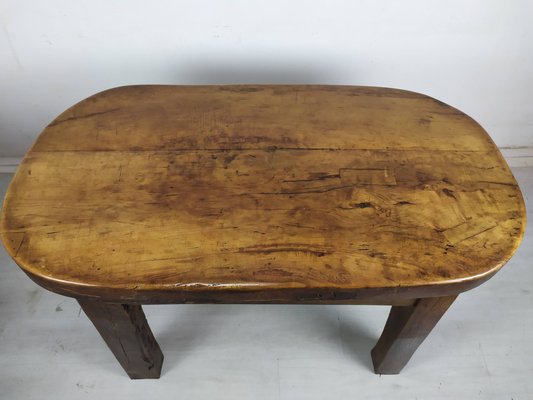 Brutalist Walnut Dining Table-EAD-1716643