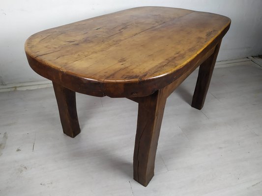 Brutalist Walnut Dining Table-EAD-1716643