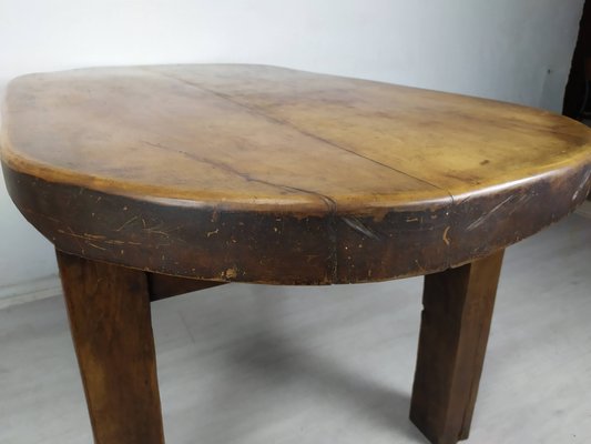 Brutalist Walnut Dining Table-EAD-1716643