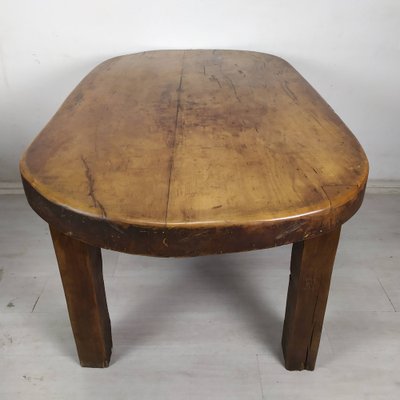 Brutalist Walnut Dining Table-EAD-1716643