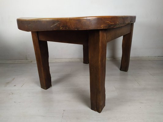 Brutalist Walnut Dining Table-EAD-1716643