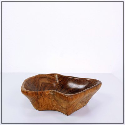 Brutalist Wooden Bowl in the style of Alexandre Noll-NYF-2019144