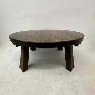 Brutalist Wooden Coffee Table, 1970s-BGP-1797672