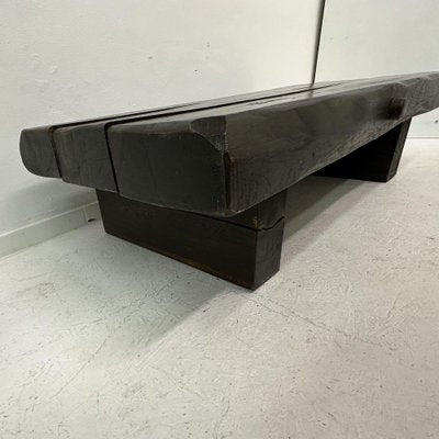 Brutalist Wooden Coffee Table, 1970s-BGP-1797671