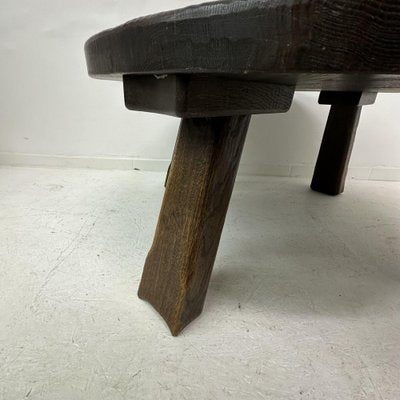 Brutalist Wooden Coffee Table, 1970s-BGP-1797672