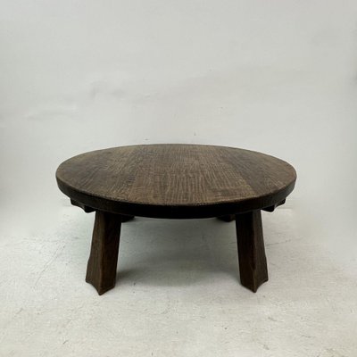 Brutalist Wooden Coffee Table, 1970s-BGP-1797672