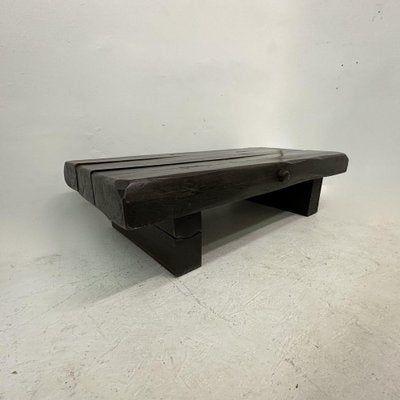 Brutalist Wooden Coffee Table, 1970s-BGP-1797671