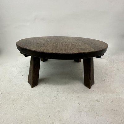 Brutalist Wooden Coffee Table, 1970s-BGP-1797672