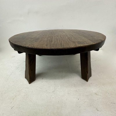 Brutalist Wooden Coffee Table, 1970s-BGP-1797672