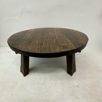 Brutalist Wooden Coffee Table, 1970s-BGP-1797672