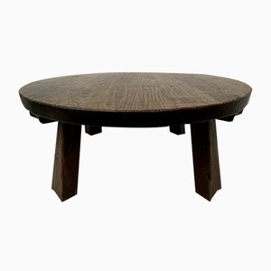 Brutalist Wooden Coffee Table, 1970s-BGP-1797672