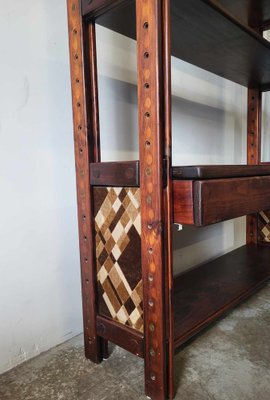 Brutalist Wooden Dining Shelf, 1970s-ITU-1795832