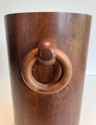 Brutalist Wooden Umbrella Stand, 1950s-BA-1691677