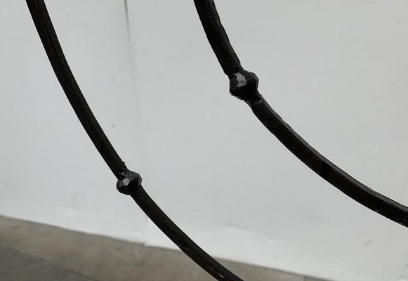 Brutalist Wrought Iron Candleholder-UAH-979477