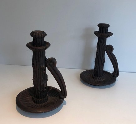 Brutalistic Candlesticks, Set of 2-BA-1365441