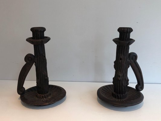 Brutalistic Candlesticks, Set of 2-BA-1365441