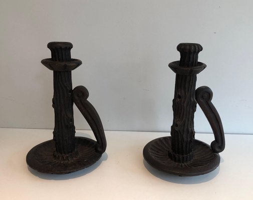 Brutalistic Candlesticks, Set of 2-BA-1365441