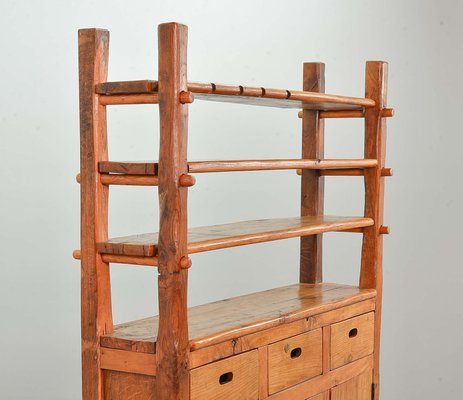 Brutalistic Dutch Oak Stokkenkast Cheese Shelf-IXC-1426346