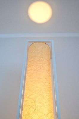 Brutalistic Floor Lamp in Glass Fiber, 1970s-OV-1273556