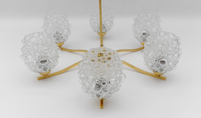 Bubble Glass Chandelier by Helena Tynell, Germany, 1960s-KQB-1817977