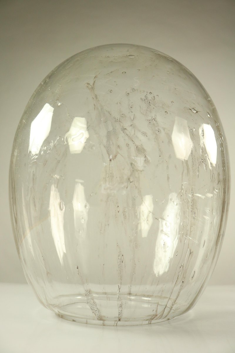 Bubble Glass Egg Pendant Lamp from Doria Leuchten, 1960s