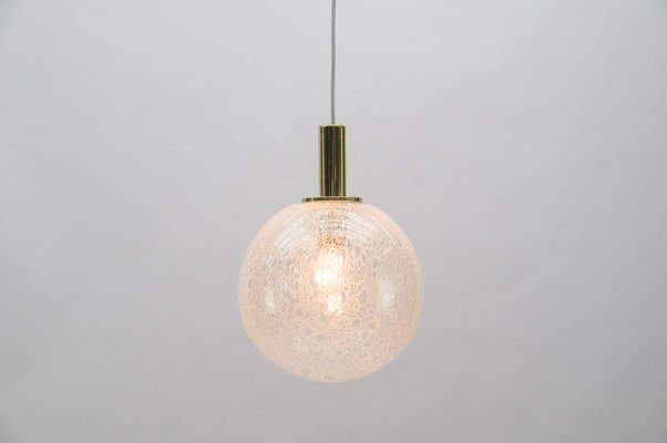 Bubble Glass Globe Ceiling Lamp from Doria Leuchten, Germany, 1960s