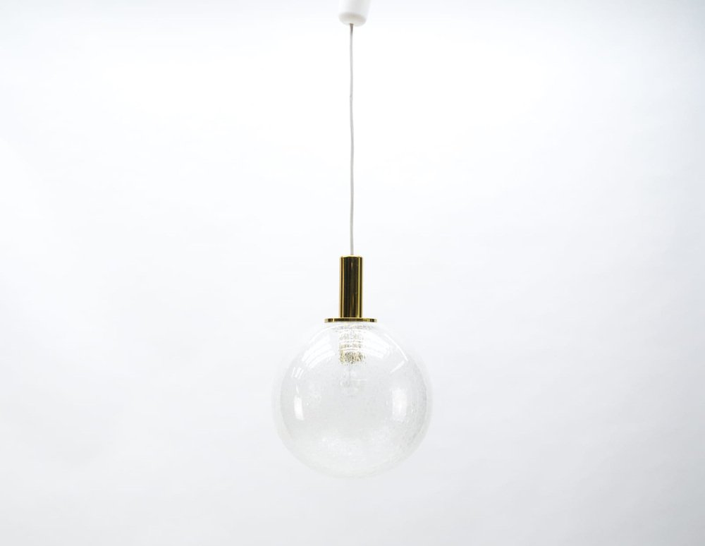 Bubble Glass Globe Ceiling Lamp from Doria Leuchten, Germany, 1960s