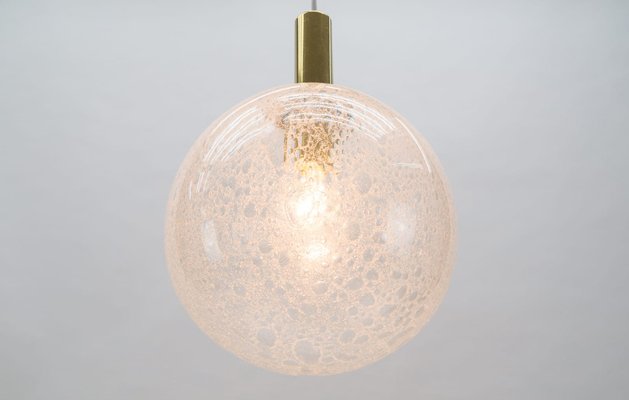 Bubble Glass Globe Ceiling Lamp from Doria Leuchten, Germany, 1960s