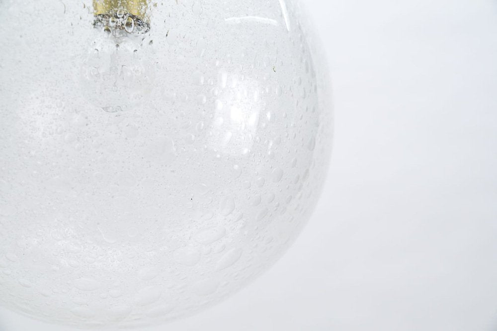 Bubble Glass Globe Ceiling Lamp from Doria Leuchten, Germany, 1960s