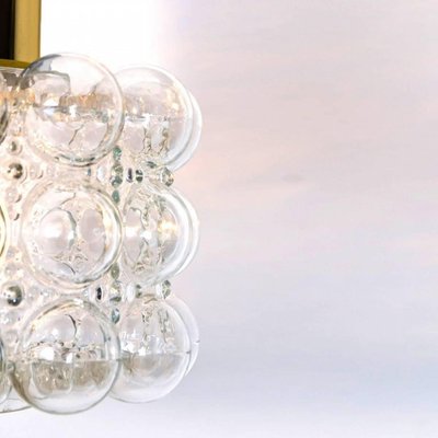 Bubble Glass Pendant Lamps by Helena Tynell, 1960, Set of 2-VDW-2016864